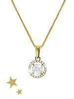 Gouden ketting met diamant Shopping Day Prijs: