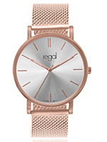 Regal mesh horloge limited edition rosekleurig