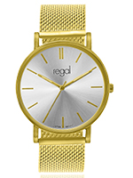 Regal mesh horloge limited edition goudkleurig